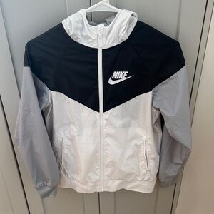 Nike Monochrome Hooded Windbreaker Jacket *Never Worn* Youth M